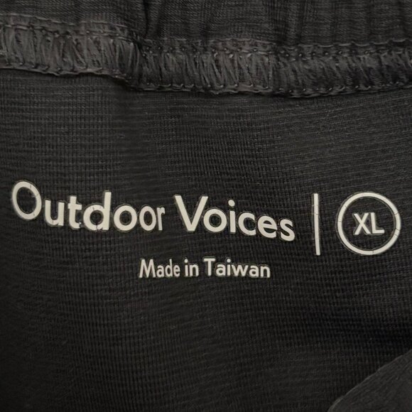 Outdoor Voices Men's All Day Cloudknit Shorts Black 7" Inseam w/ Drawstring XL - Picture 5 of 8